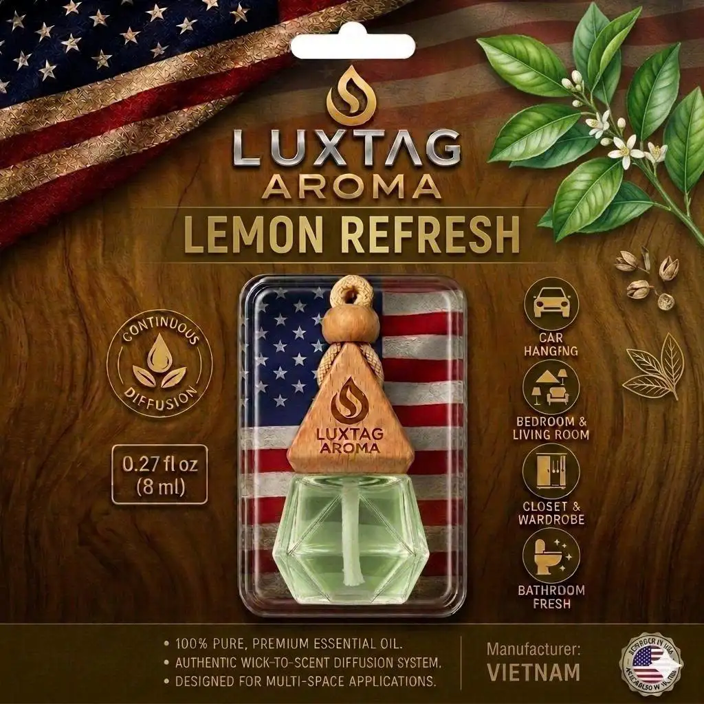 Dầu Sả Chanh Luxtag Aroma - Tinh Dầu Thơm Phòng, Đuổi Muỗi Hiệu Quả